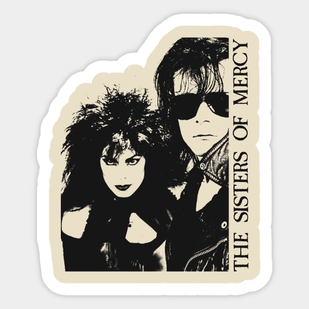 the sisters of mercy vintage Sticker by TOOTproduction